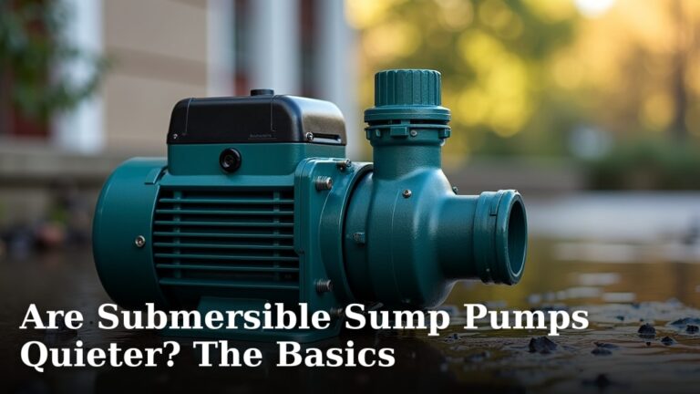 Are Submersible Sump Pumps Quieter? The Basics