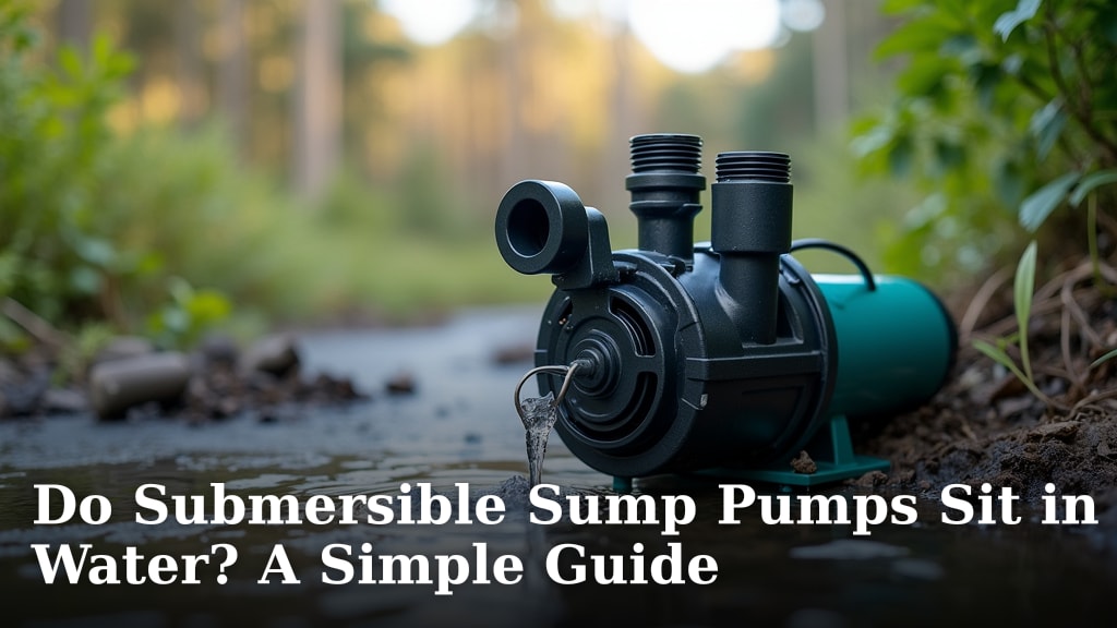 Do Submersible Sump Pumps Sit in Water? A Simple Guide