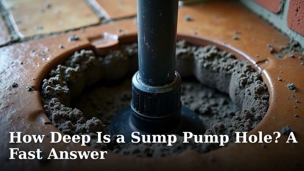 How Deep Is a Sump Pump Hole? A Fast Answer