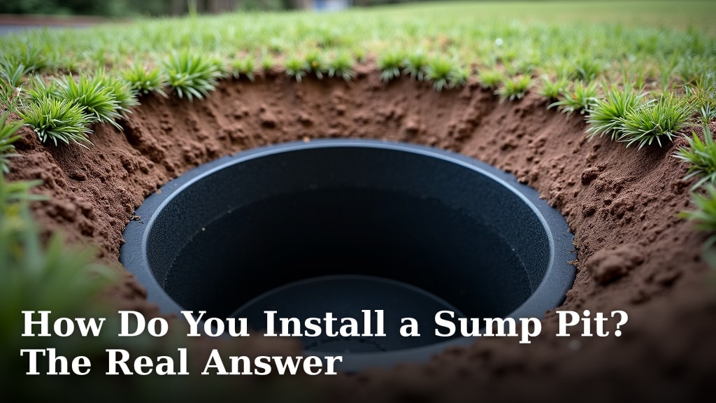 How Do You Install a Sump Pit? The Real Answer
