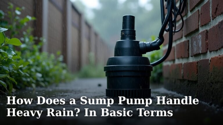 How Does a Sump Pump Handle Heavy Rain? In Basic Terms