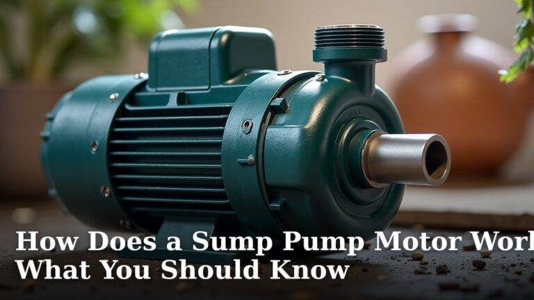 How Does a Sump Pump Motor Work? What You Should Know