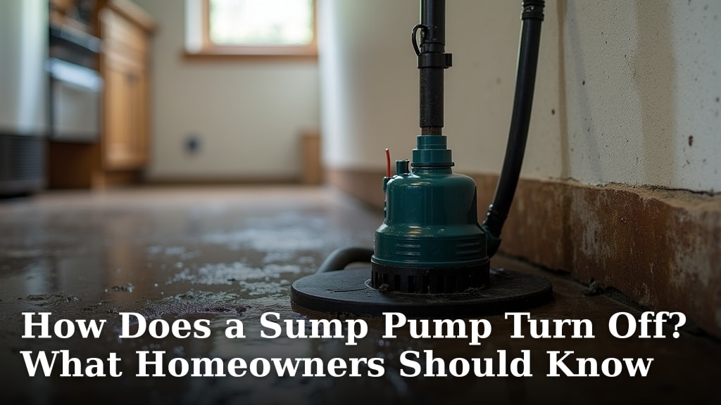 How Does a Sump Pump Turn Off? What Homeowners Should Know