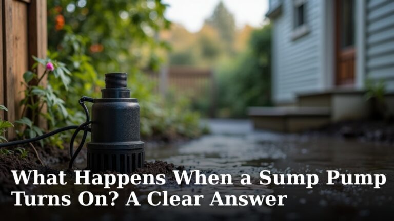 What Happens When a Sump Pump Turns On? A Clear Answer