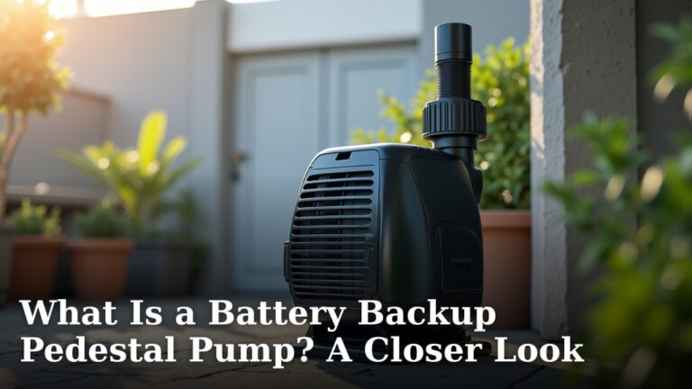 What Is a Battery Backup Pedestal Pump? A Closer Look