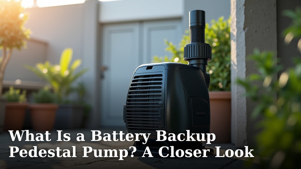 What Is a Battery Backup Pedestal Pump? A Closer Look