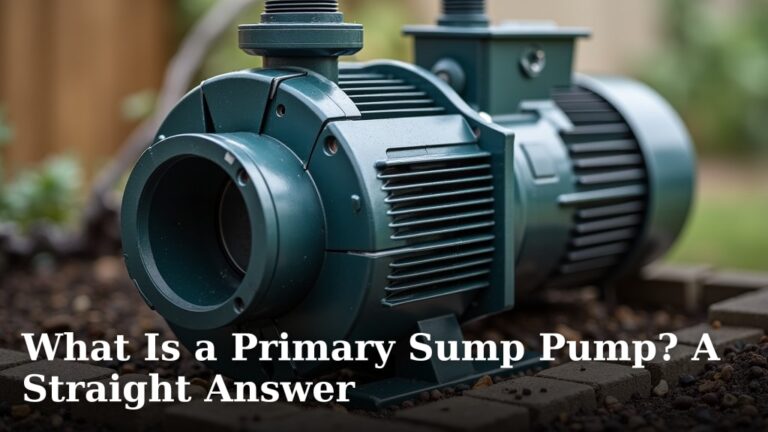 What Is a Primary Sump Pump? A Straight Answer