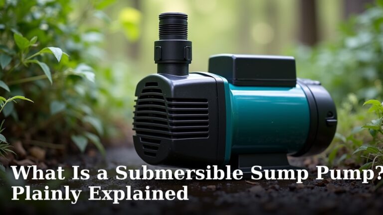 What Is a Submersible Sump Pump? Plainly Explained