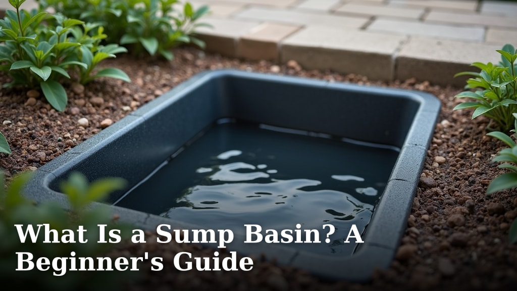 What Is a Sump Basin? A Beginner's Guide