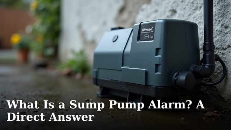 What Is a Sump Pump Alarm? A Direct Answer