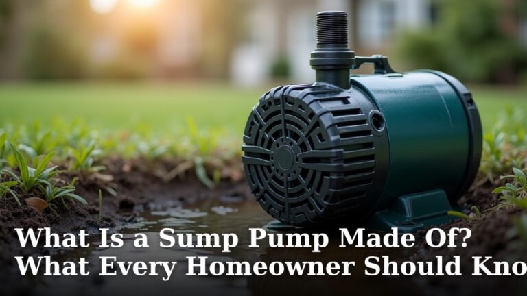 What Is a Sump Pump Made Of? What Every Homeowner Should Know