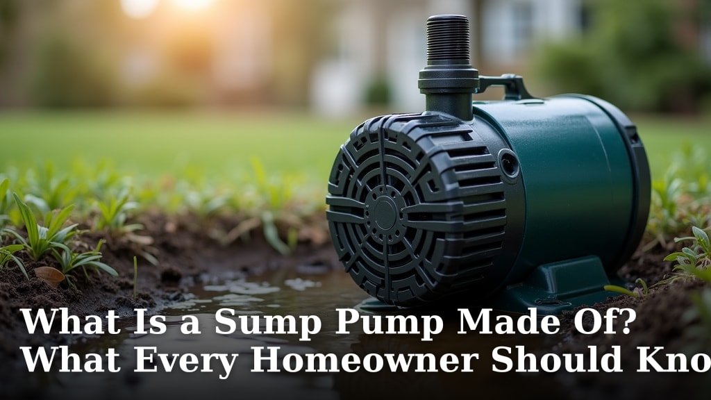 What Is a Sump Pump Made Of? What Every Homeowner Should Know