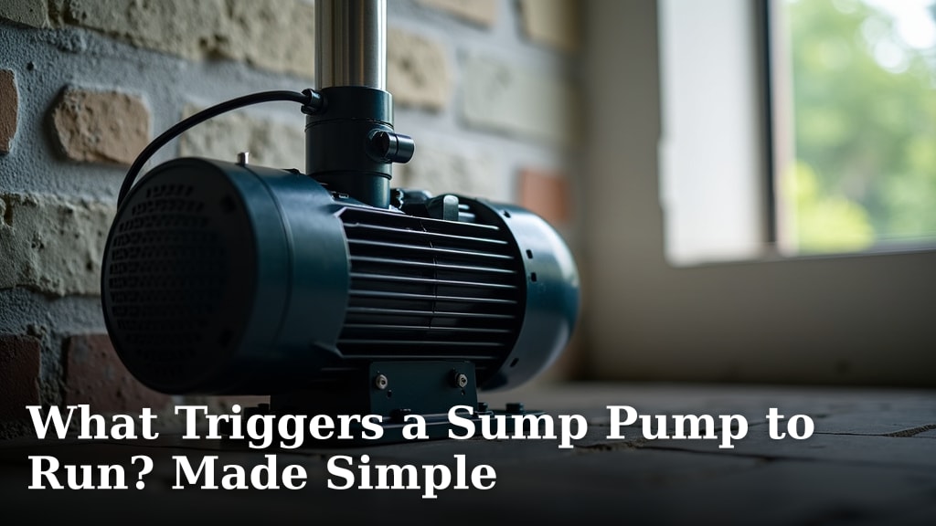What Triggers a Sump Pump to Run? Made Simple